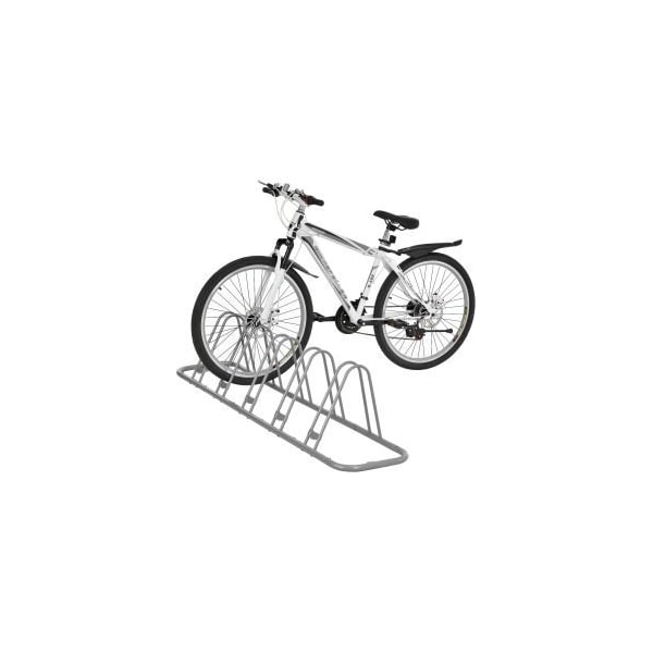 Global Equipment Single-Sided Adjustable Bicycle Parking Rack, 5-Bike Capacity 708150NB